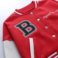 List nadruk bejsbolowy jednolite kurtki dla kobiet spadek PU rękaw Patchwork przycisk krótki Top fajne kobieta płaszcze bomberka w stylu Casual kurtka 4